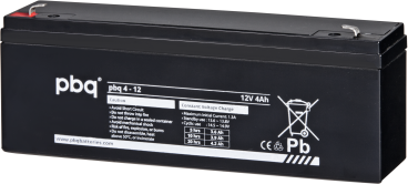 Akumulators PBQ 4-12, 12V 4Ah