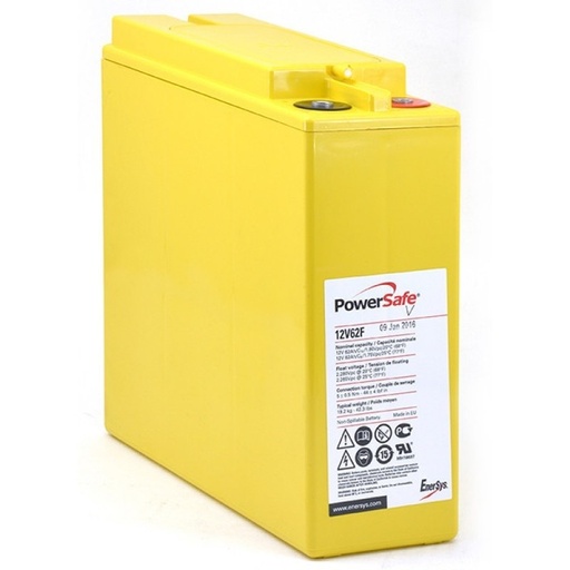 [15111907] Akumulators EnerSys PowerSafe Front Terminal 12V62F, 12V 62Ah