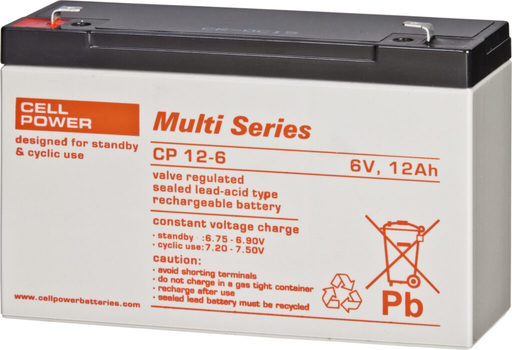 [15130612] Akumulators Cellpower CP 12-6, 6V 12Ah