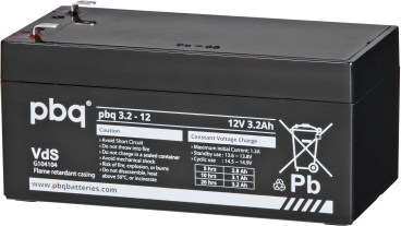[1560032] Akumulators PBQ 3.2-12, 12V 3.2Ah