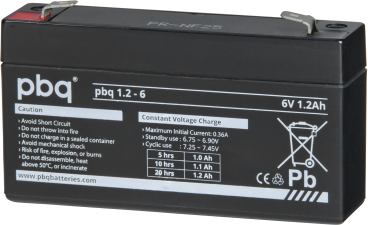 [15600602] PBQ 6V 1.2Ah (PBQ 1.2-6)