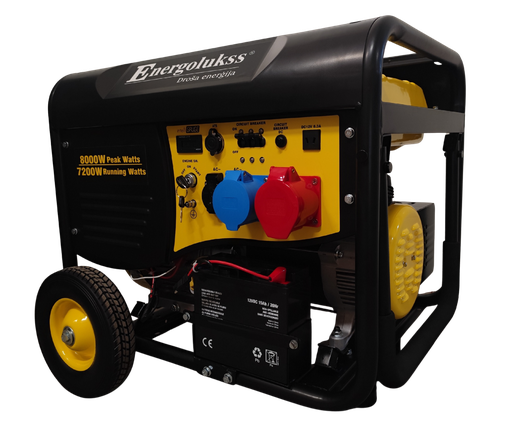 [101512002] Portatīvais ģenerators Energolukss DB8000E-3, 8kW